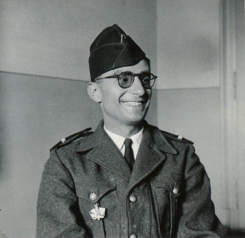 Eddy Florentin lors de son service militaire.